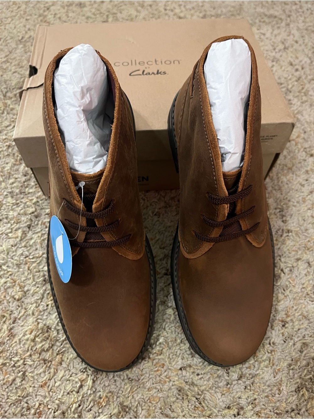 Clarks Men’s Brown Suede Chukka Boots